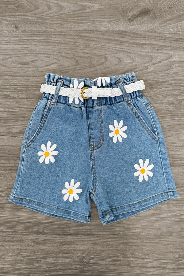 "Choose Kindness" Daisy Denim Short Set | Sparkle in Pink