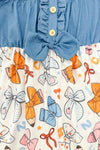 Chambray Pencil Bow Dress | Sparkle in Pink