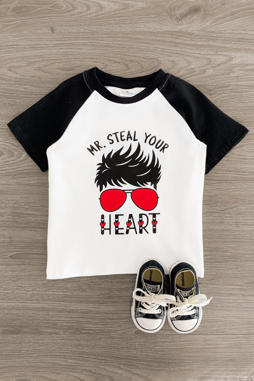 "Mr. Steal Your Heart" Short Sleeve Top - Sparkle in Pink