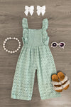 Eyelet Lace Jumpsuit - MANY COLORS! - Sparkle in Pink