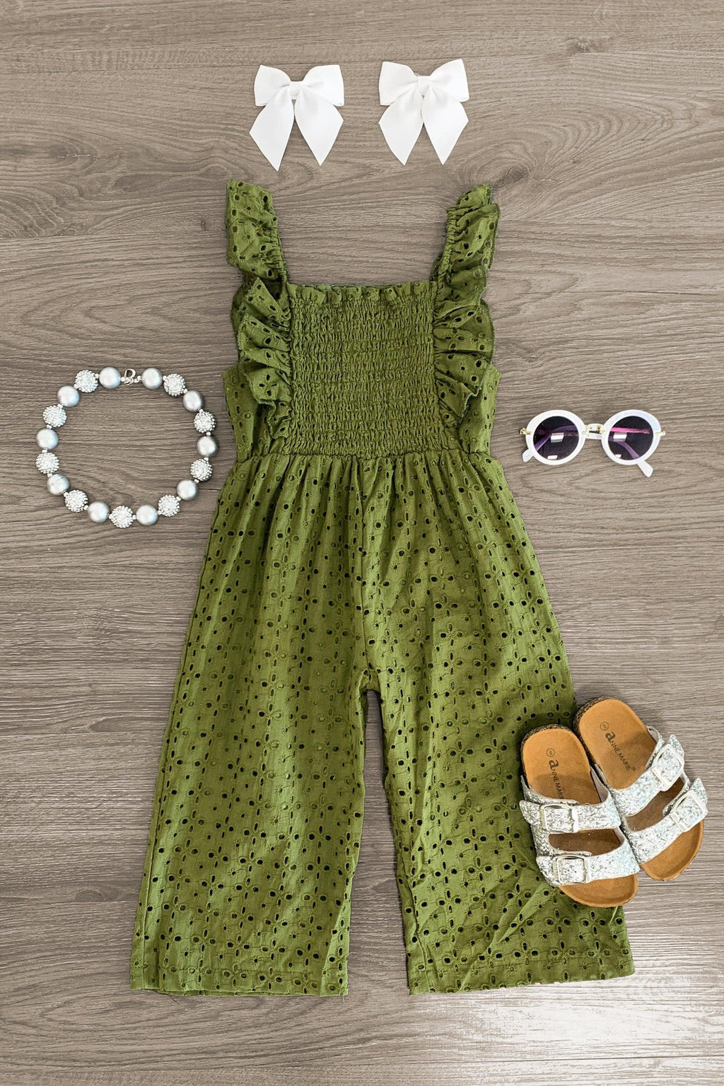 Eyelet Lace Jumpsuit - MANY COLORS! - Sparkle in Pink