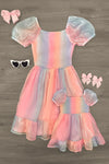 Mom & Me - Satin Pastel Dress | Sparkle in Pink