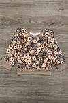 Olive Cheetah Floral Distressed Denim Set | Sparkle in Pink