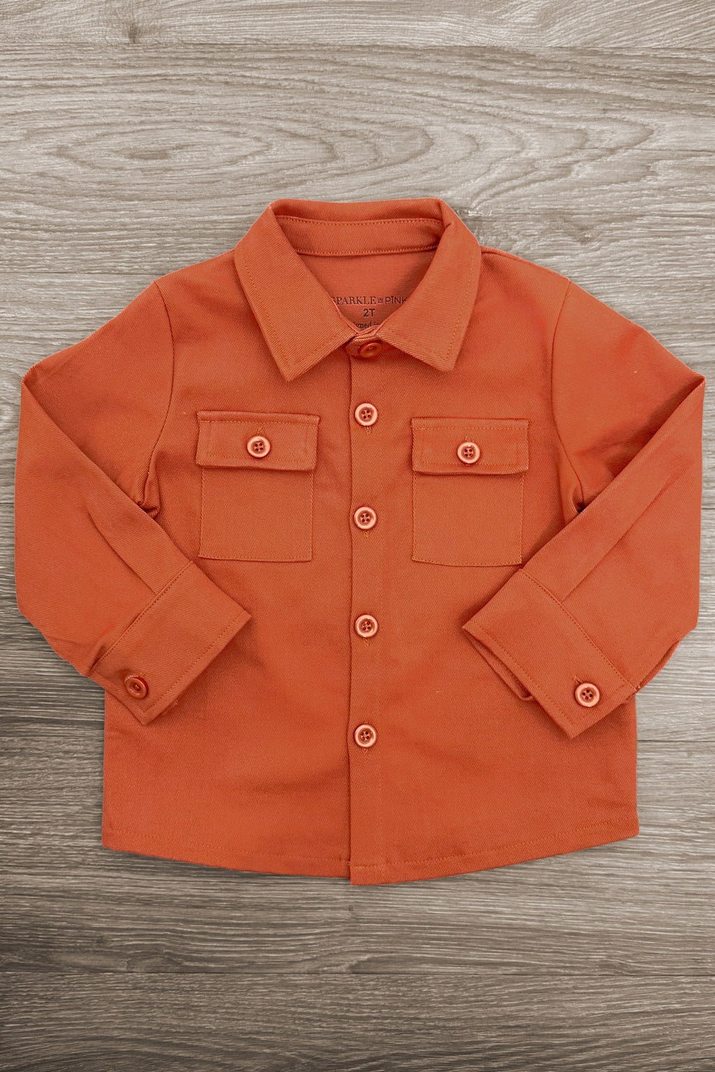 Rust Faux Denim Top & Plaid Dress Family Set - Sparkle In Pink