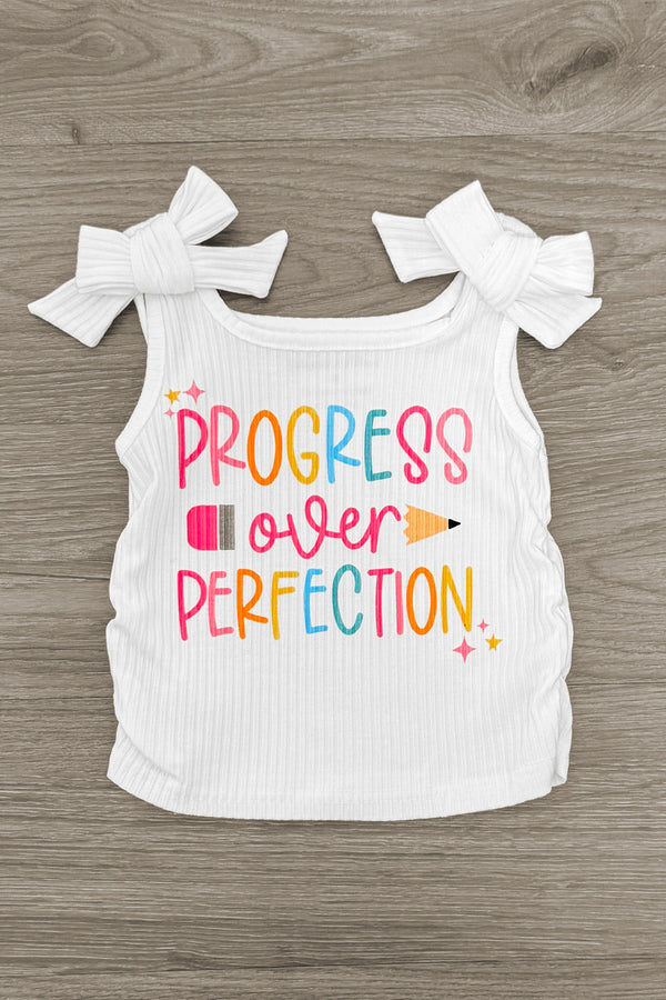 "Progress Over Perfection" Sequin Bell Bottom Set | Sparkle in Pink