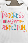 "Progress Over Perfection" Sequin Bell Bottom Set | Sparkle in Pink