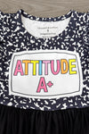 "Attitude A+" Chenille Patch Tutu Dress | Sparkle in Pink