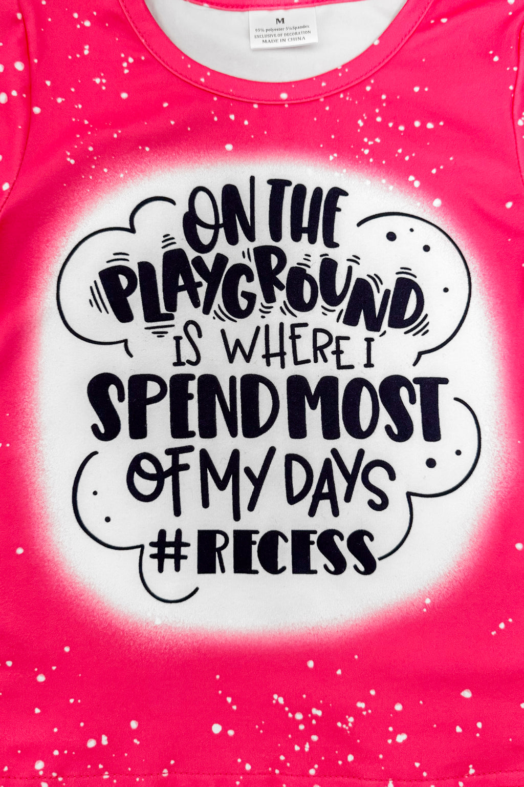 "#Recess" Hot Pink Top | Sparkle in Pink