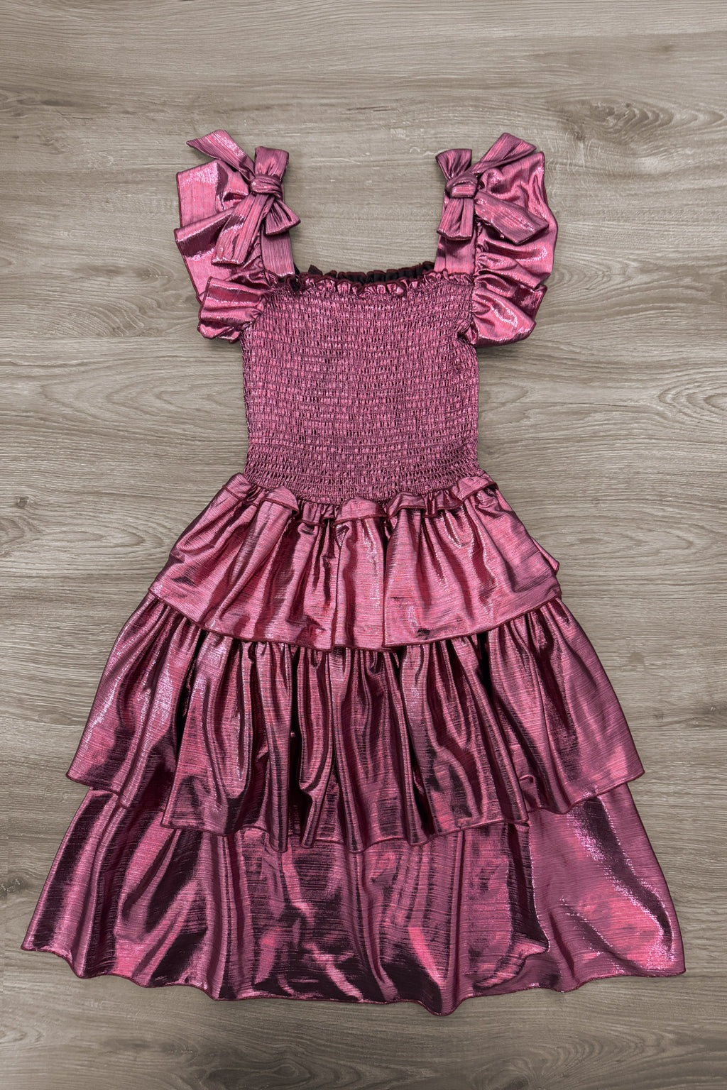 Mom & Me - Purple & Rust Metallic Dress