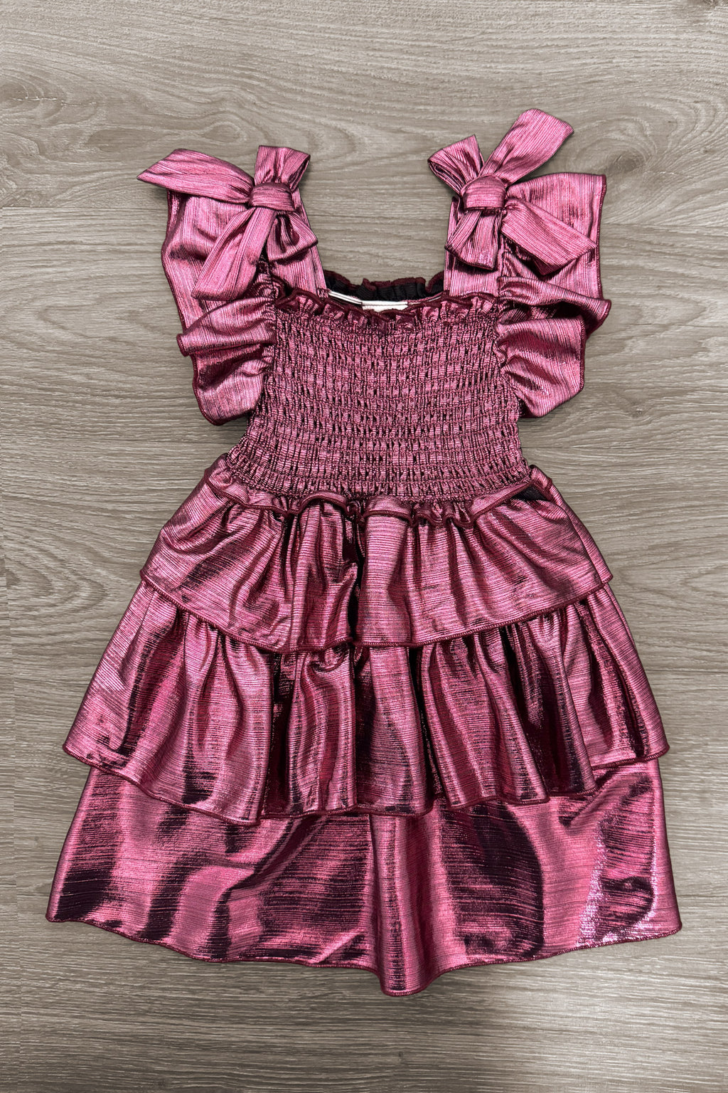Mom & Me - Purple & Rust Metallic Dress