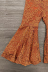 Floral Lace Bell Bottom Set - Sparkle In Pink