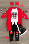 "This Diva Will Steal Your Heart" Legging Set - Sparkle in Pink