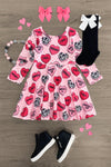 Pink Cowgirl Candy Hearts Dress - Sparkle in Pink