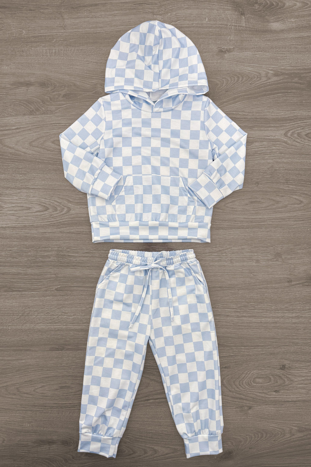 Checkered Pant Set - Boy Or Girl - Sparkle In Pink
