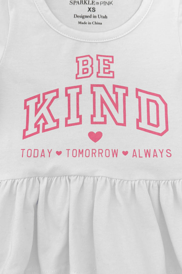 "Be Kind..." Pink Bow Denim Pant Set | Sparkle in Pink