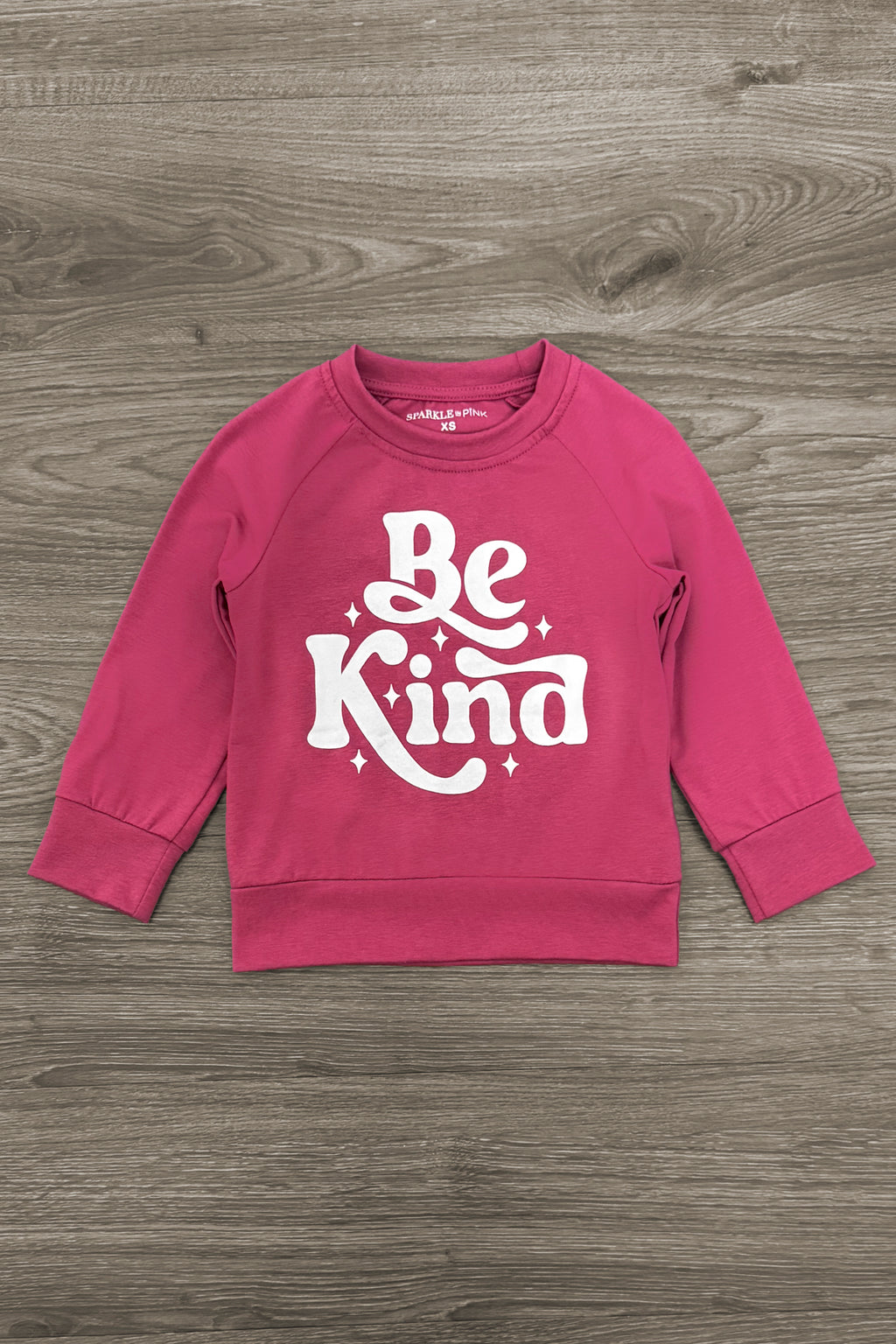 "Be Kind" Pearl Denim Pant Set | Sparkle in Pink