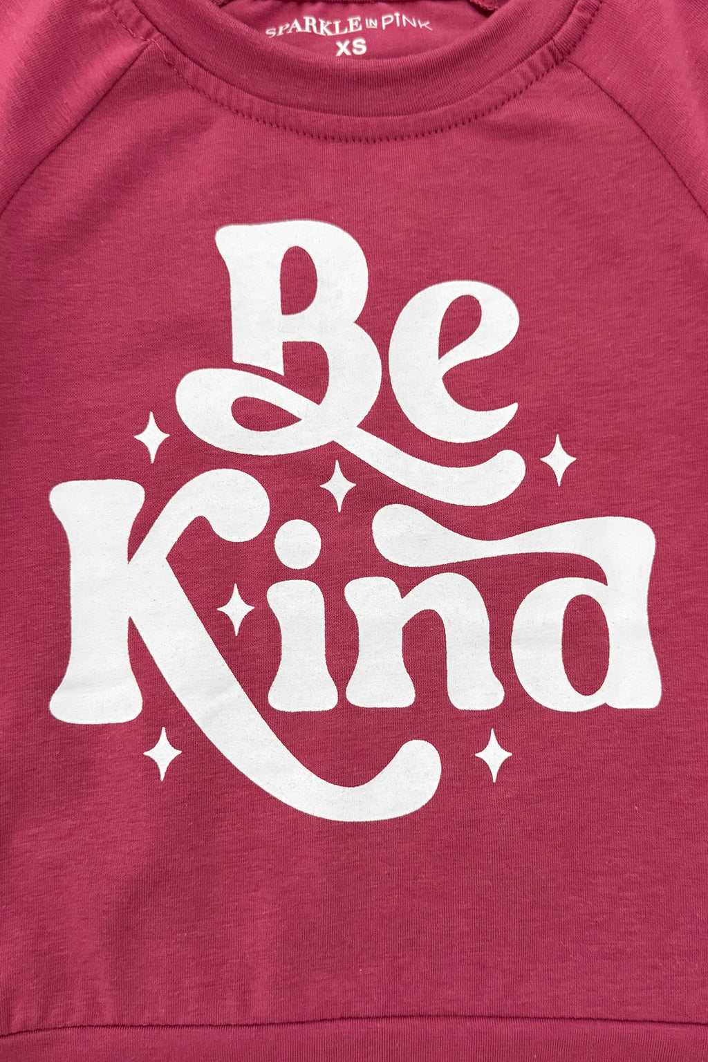 "Be Kind" Pearl Denim Pant Set | Sparkle in Pink