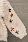 Embroidered Flower Denim Pant Set | Sparkle in Pink