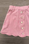 "Birthday Girl" Pink Suede Skirt Set - Sparkle In Pink