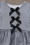 Black & White Plaid Ruffle Pant Set - Sparkle In Pink