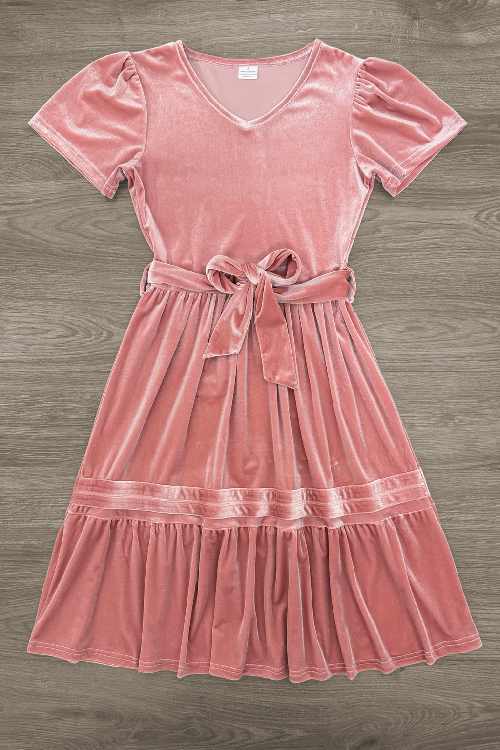 Mom & Me - Blush Pink Velvet Dress | Sparkle in Pink