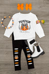 "Pumpkin Season" Legging Set | Sparkle in Pink