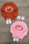 Football Knit Sweater - Boy or Girl | Sparkle in Pink