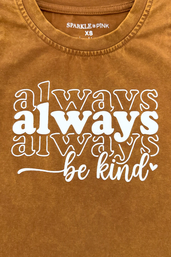 "Always Be Kind" White Denim Pant Set | Sparkle in Pink