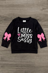"Little Miss Sassy" Pink Flare Pant Set | Sparkle in Pink