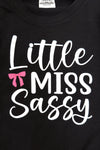 "Little Miss Sassy" Pink Flare Pant Set | Sparkle in Pink