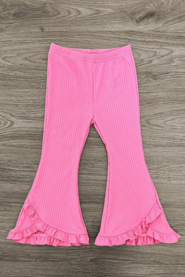 "Little Miss Sassy" Pink Flare Pant Set | Sparkle in Pink