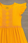 Mom & Me - Mustard Eyelet Lace Dress | Sparkle in Pink