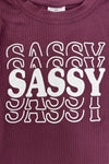 "Sassy" Floral Flare Denim Set | Sparkle in Pink