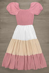 Mom & Me - Pink & Cream Tiered Dress | Sparkle in Pink