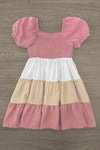 Mom & Me - Pink & Cream Tiered Dress | Sparkle in Pink