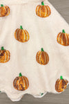 Cream Sequin Pumpkin Dress | Sparkle in Pink