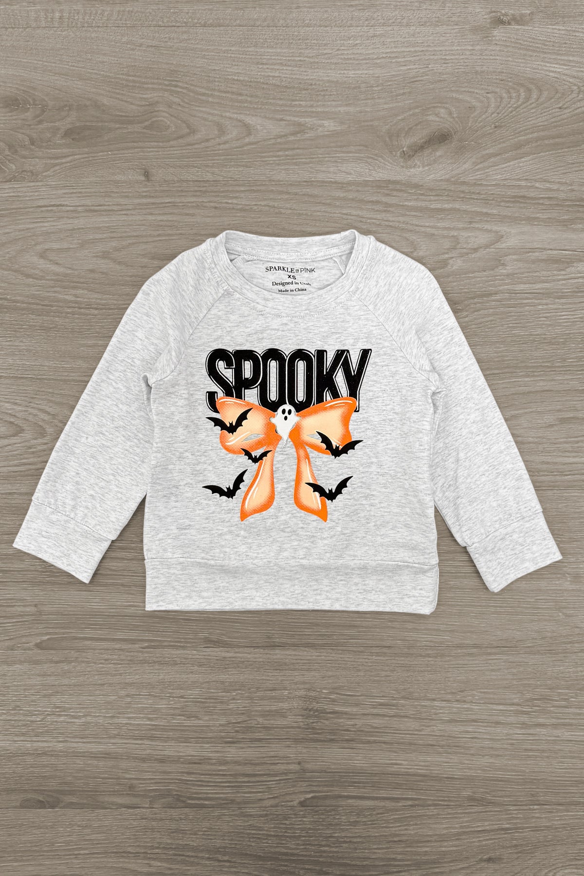 "Spooky" Bow Flare Denim Pant Set