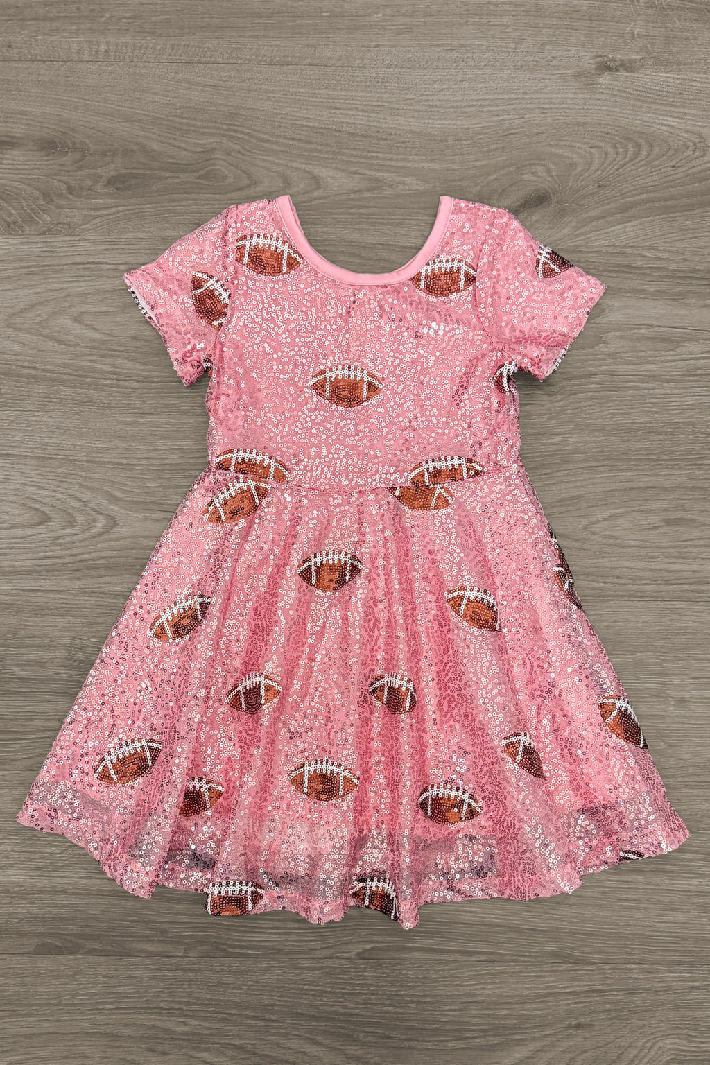 Pink Sequin Football Dress | Sparkle in Pink