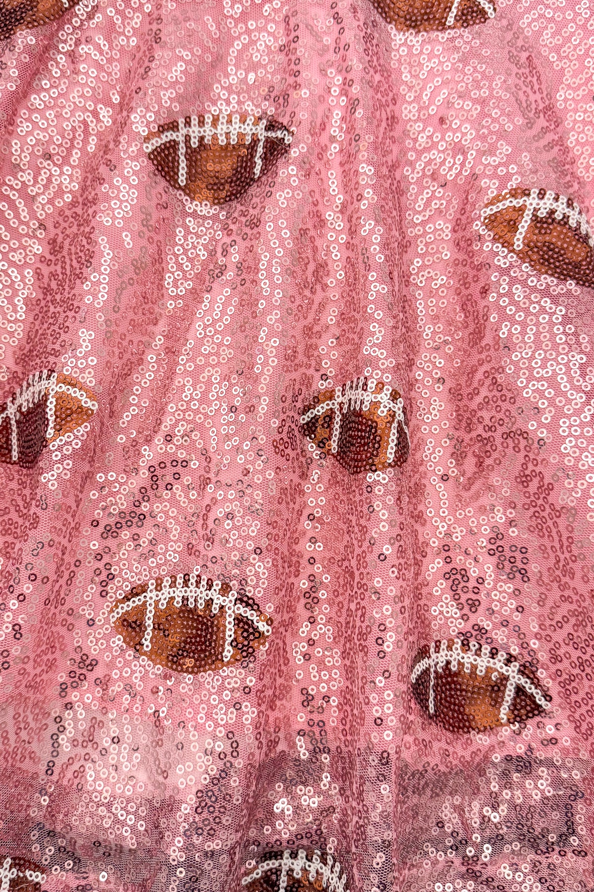 Pink Sequin Football Dress