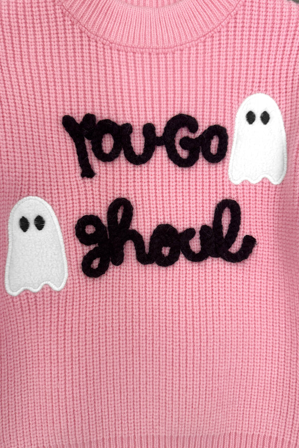 "You Go Ghoul" Pink Sweater Legging Set | Sparkle in Pink