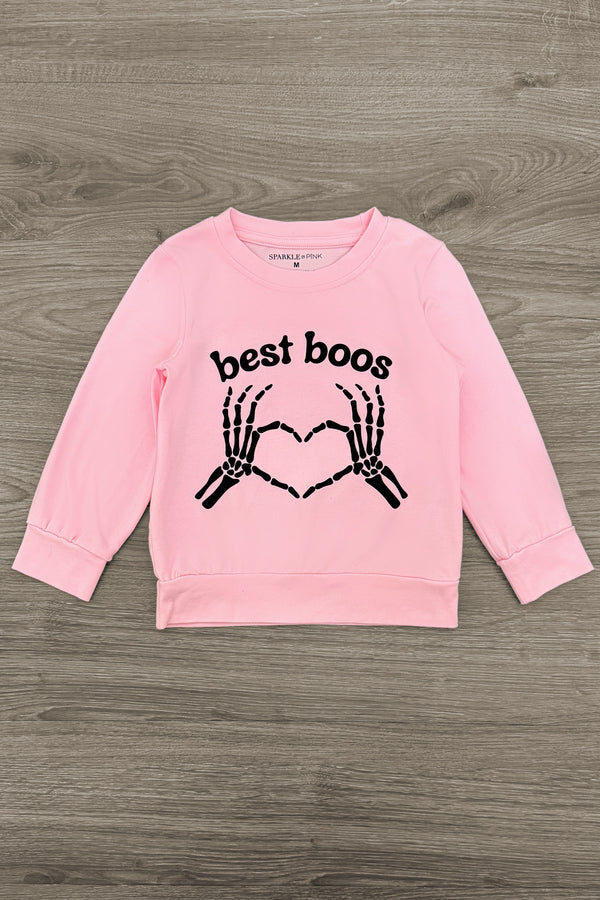 "Best Boos" Tutu Skirt Set | Sparkle in Pink