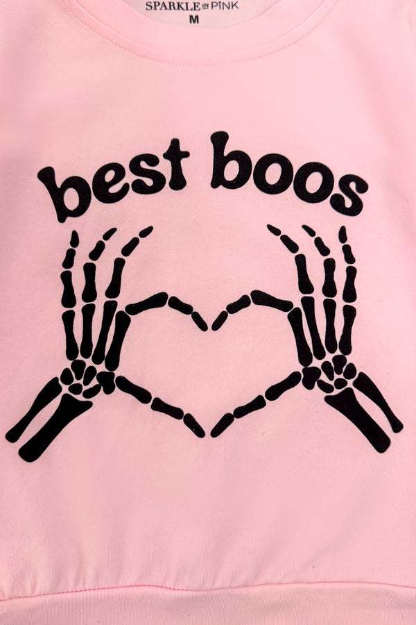"Best Boos" Tutu Skirt Set | Sparkle in Pink