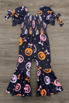 Jack-O'-Lantern Bell Bottom Jumpsuit | Sparkle in Pink