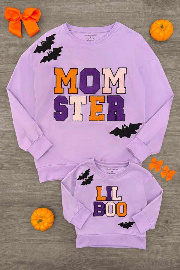 Mom & Me - "Momster & Lil Boo" Top | Sparkle in Pink