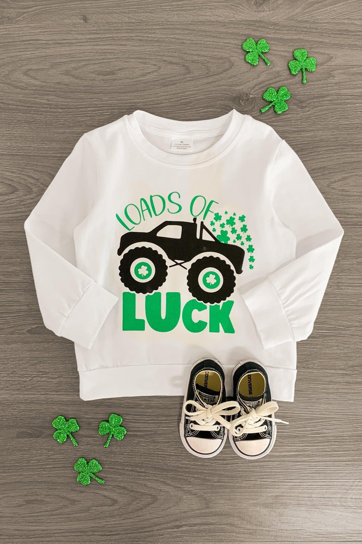 "Loads Of Luck" Long Sleeve Top - Sparkle in Pink