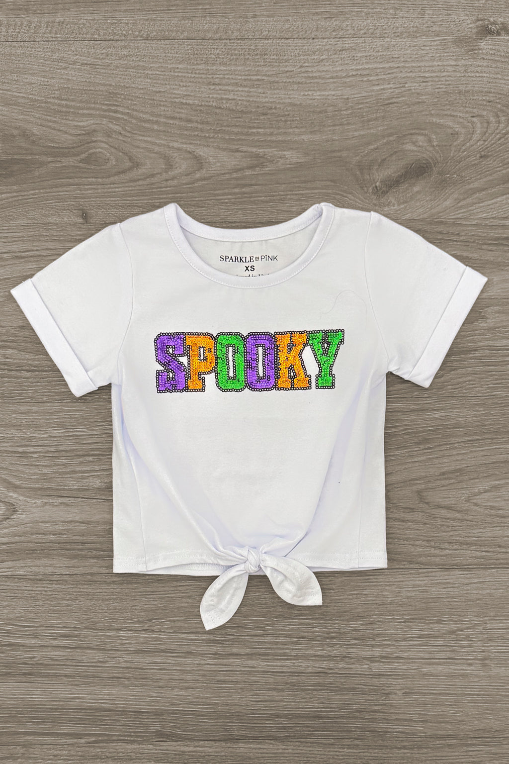 "Spooky" Velvet Sequin Bell Bottom Set | Sparkle in Pink