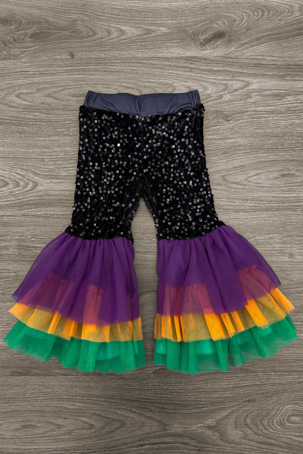 "Spooky" Velvet Sequin Bell Bottom Set | Sparkle in Pink