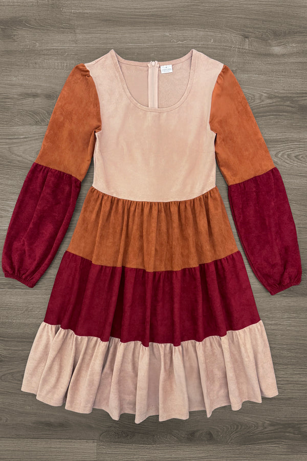 Fall Suede Dress | Matching Mom & Me Clothing Sparkle In Pink Fall Suede Dress | Matching Mom & Me Clothing Sparkle In Pink