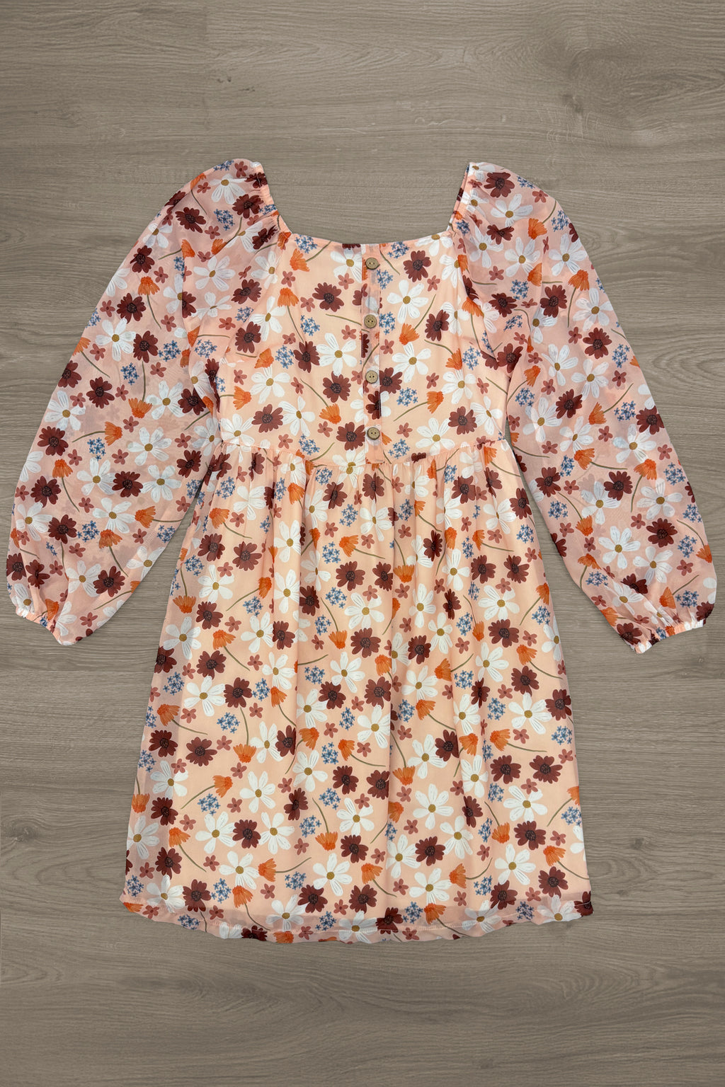 Mom & Me - Peach Floral Dress | Sparkle in Pink
