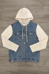 Mom & Me - Hooded Denim Jacket | Sparkle in Pink